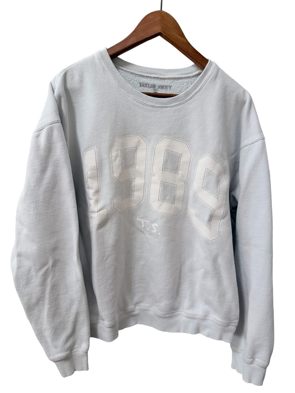 Taylor Swift Cream Crewneck Sweatshirt with Subtle Logo